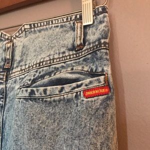 Vintage Jordache acid wash jeans.